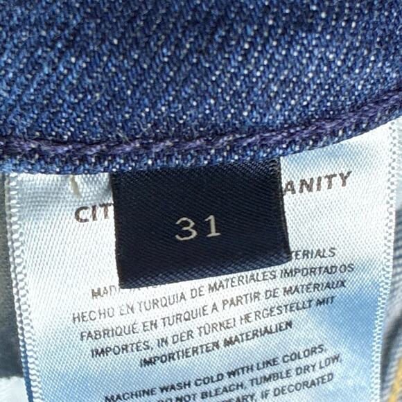 Citizens of Humanity Paloma Jeans Womens 31 (32) High Rise Baggy Wide Leg BoHo - Picture 9 of 11